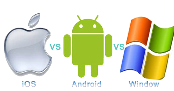 Android iOS Windows logo