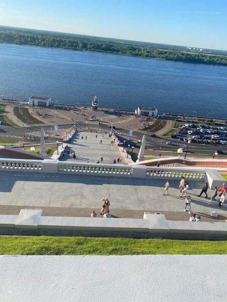 Нижний Новгород Вид с верху на лестницу Чкалова